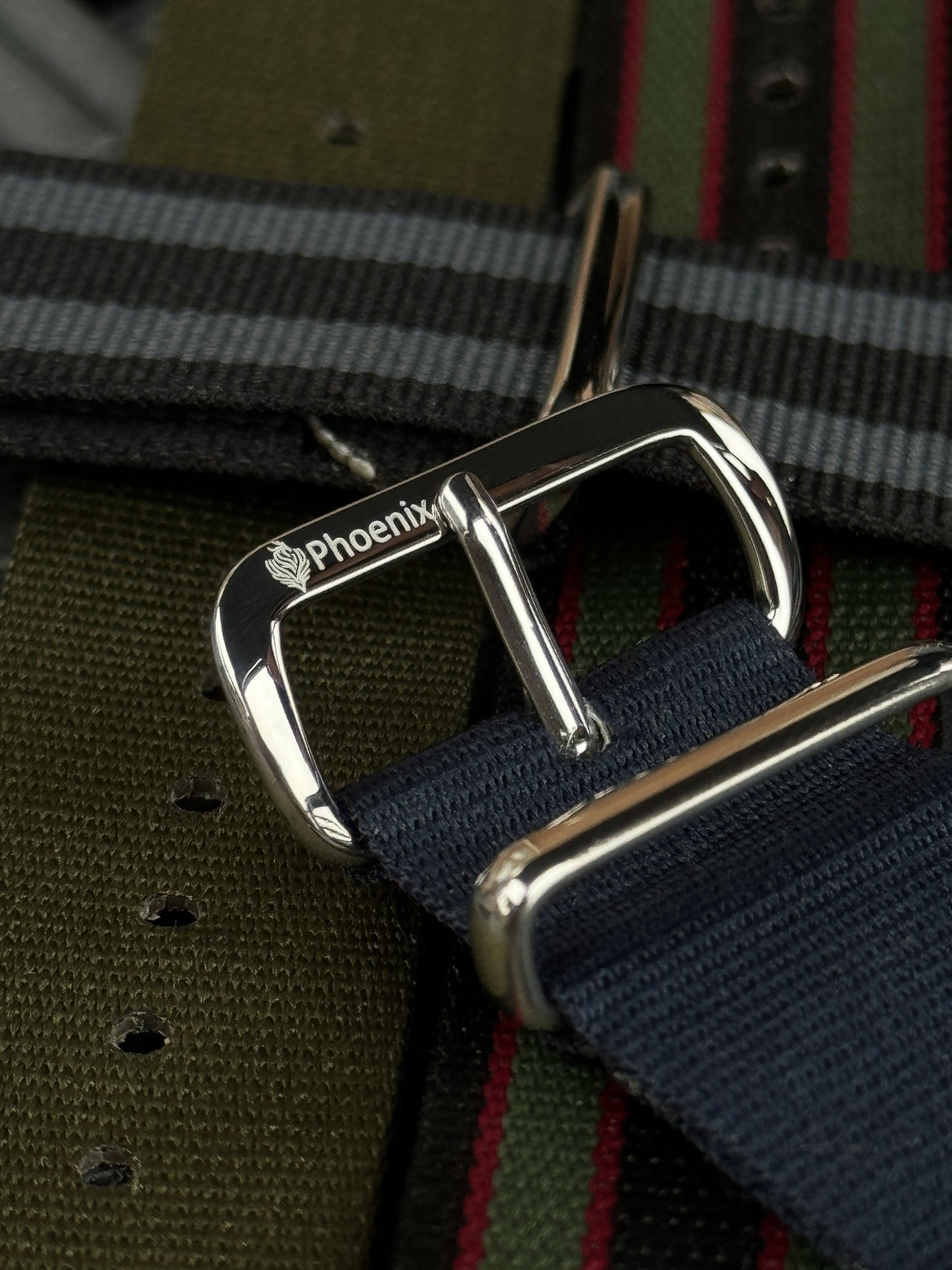 Phoenix Straps: Heritage Edition - Black/Grey "Bond" MOD Nylon Strap