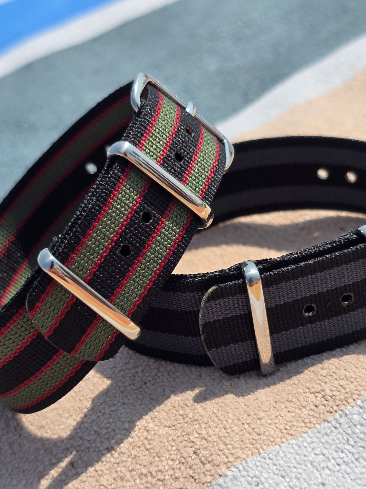 Phoenix Straps: Heritage Edition - Black/Grey "Bond" MOD Nylon Strap